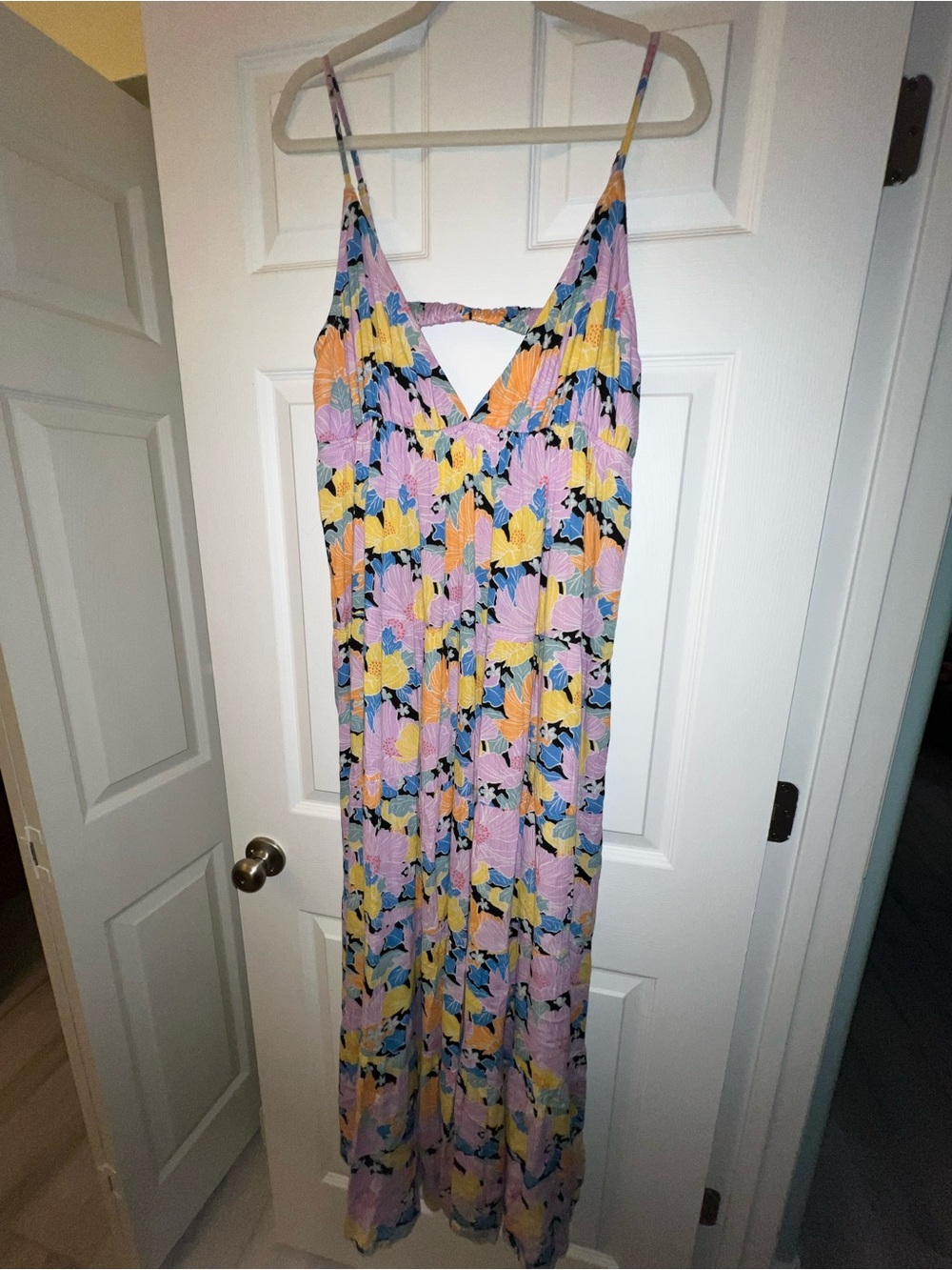 Roxy Honolulu Glow Maxi Dress — Yellow, Lavender, Blue, Orange
